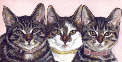 Kittens Watercolor Carol Wells