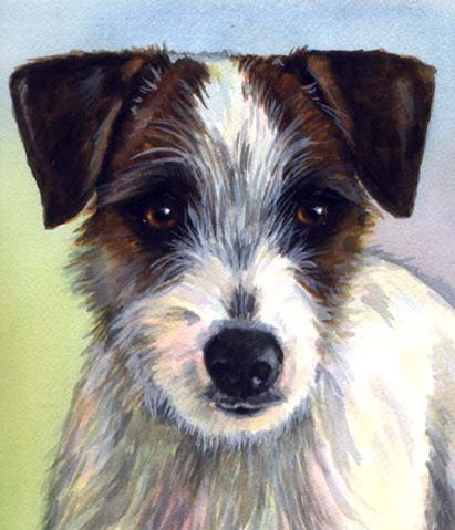Dog Watercolor Carol Wells